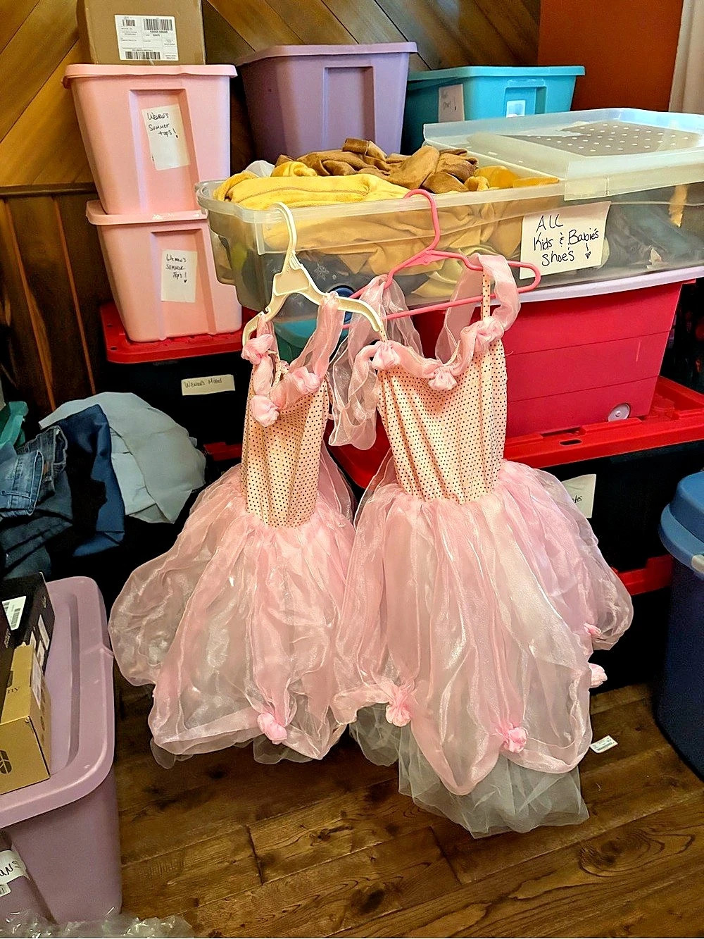 Matching Girls Pink Polka Dot Tutu dress Girls 8